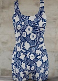 Women'S Casual Printed Sports Jumpsuit With Suspenders
