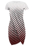 Casual Printed Short Sleeve Round Neck Irregular Dress