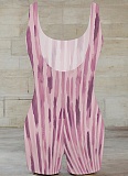 Women'S Casual Printed Sports Jumpsuit With Suspenders