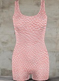 Women'S Casual Printed Sports Jumpsuit With Suspenders