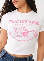 New Round Neck Printed Short T-Shirt Tops Wholesale