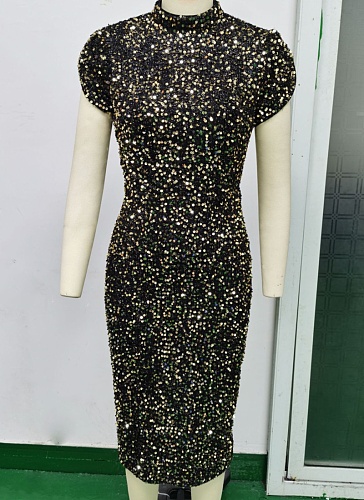 Sexy Vintage Sequin Dress New Style Dress Wholesale