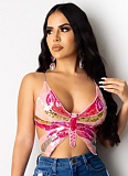 Sexy Suspenders Butterfly Sequined Small Vest Wholesale
