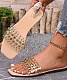 Summer New Style Women's Shoes Rivet Decoration Flat Slippers Wholesale