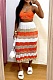New Women'S Sexy Camisole Striped Skirt Beach Two-Piece Suit