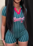 Baseball Sports Fashion Printed Jumpsuit Wholesale