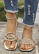 Summer New Solid Color Lightweight Rhinestone Decorated Ladies Large Size Sandals