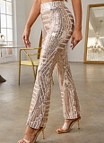 Sexy High Waist Sequined Flared Casual Pants Wholesale