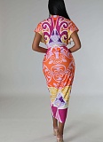 Ethnic Style V-neck Tight Slit Positioning Pleated Dressen