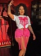 Sexy 3D Butterfly Print Loose Top Lace Shorts Suit
