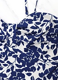 Printed Holiday Casual Suspender Dress For Women