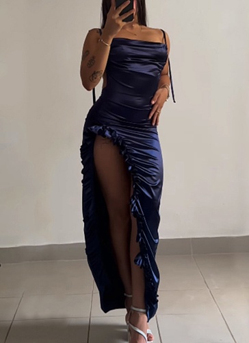 Hot Sexy Backless Suspender Hot Girl Dress