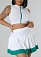 Fashion Sleeveless Cardigan Vest Belly-exposing Slim Short Skirt Two-piece Set
