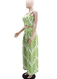 Women'S Casual Vacation Printed Camisole Wide-Leg Pants Two-Piece Set Wholesale