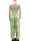 Women'S Casual Vacation Printed Camisole Wide-Leg Pants Two-Piece Set Wholesale