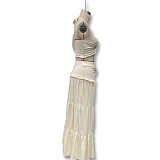 Sexy Hollow Pleated Halter Neck Top Fashionable Temperament Skirt Suit