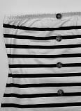 Tube Top Stripe Printed Straight Long Dress Wholesale