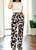 Casual Short Sleeve Round Neck Top Printed Trousers Two-Piece Set Wholesale