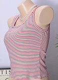 Summer New Product Navel-Baring Striped Small Vest For Women Wholesale