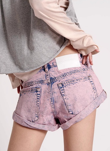 Summer Ripped Imitation Old Denim Shorts Wholesale