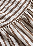 Summer Elastic Back Striped Tube Top Dress Wholesale