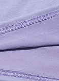 Purple Sleeveless Vest + High Waist Elastic Bell Bottom Pants Casual Two Piece Set Wholesale