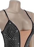 Fashion Women'S Summer Sexy Perspective Suspenders Perm Brick Dress Wholesale