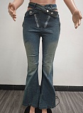 Fashion Sexy Zipper Flared Jeans Wholesale