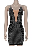 Fashion Women'S Summer Sexy Perspective Suspenders Perm Brick Dress Wholesale