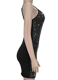 Fashion Women'S Summer Sexy Perspective Suspenders Perm Brick Dress Wholesale