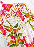 Women's Printed Casual Halter Neck Off Shoulder Resort Dress Wholesale