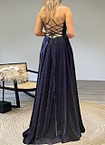 Fashion Women'S Temperament Sexy Suspender Backless Gold-Stamping Dress Wholesale