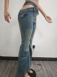 Fashion Sexy Zipper Flared Jeans Wholesale