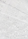 Fashionable Sequined Deep V Halter Neck Sexy Slightly Transparent Dress For Women