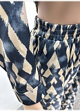 Fashion Printed Long Sleeve Shirt Trousers Two-Piece Set Women Wholesale