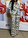 Fashion Printed Long Sleeve Shirt Trousers Two-Piece Set Women Wholesale