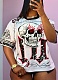 Fashion Letter Printed Round Neck Loose Short Sleeve Sports T-Shirt Wholesale