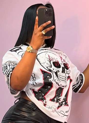 Fashion Letter Printed Round Neck Loose Short Sleeve Sports T-Shirt Wholesale