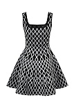 New Style Suspender Water Ripple Waist Slim Fit Knitted Dress