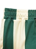 New Fashion Striped Lapel Top High Waist Shorts Two-Piece Suit For Women