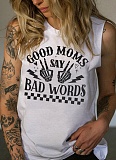 Summer Sleeveless Printed Loose Casual Vest