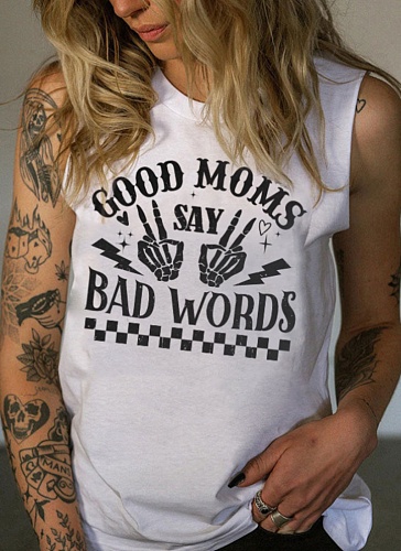 Summer Sleeveless Printed Loose Casual Vest