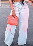 New Gradient Blush Loose Jeans For Women
