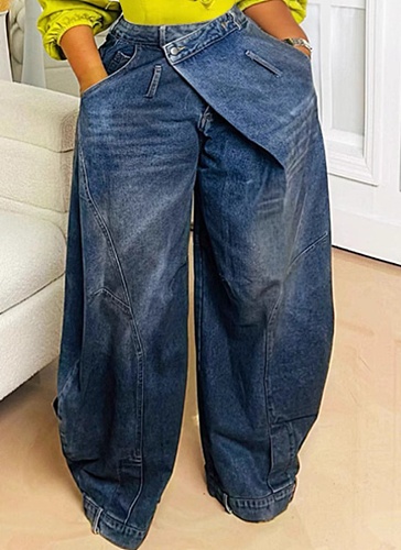 New Vintage Distressed Washed Loose Women'S Jeans Wholesale