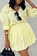 Fashion Casual Long-Sleeved Shirt Pleated Skirt Two-Piece Suit For Women