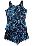 Sexy Tight Printed Vest Shorts Two Piece Suit For Women
