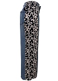 Fashionable Leopard Print Straight Washed Denim Pants