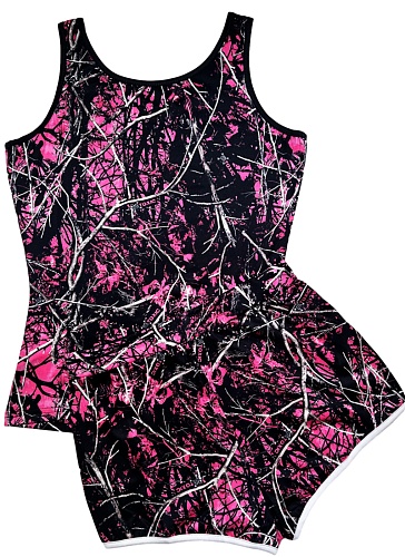 Sexy Tight Printed Vest Shorts Two Piece Suit For Women