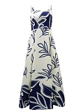 Women's Resort Print Casual Sleeveless A-Line Dress