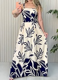 Women's Resort Print Casual Sleeveless A-Line Dress